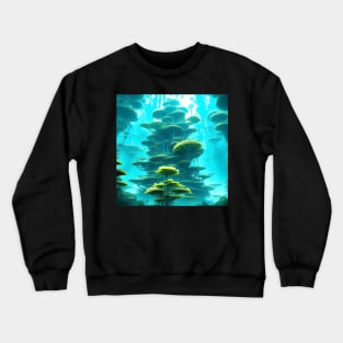 Biopunk tree tower Crewneck Sweatshirt